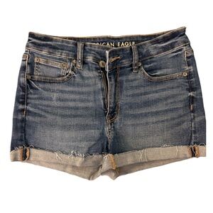 American Eagle Outfitters Dark Blue Jean Shorts